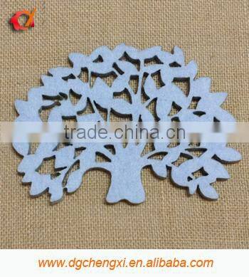 2014 felt insulated plate mat with banyan shape for household table decoration