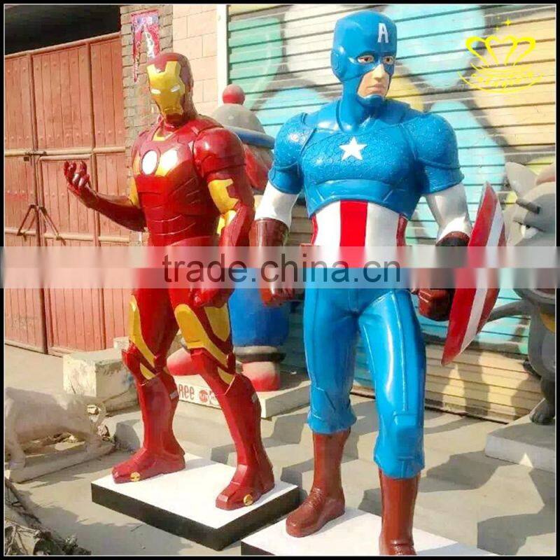 FRP movie characters spider man outdoor landscape decorative sculpture