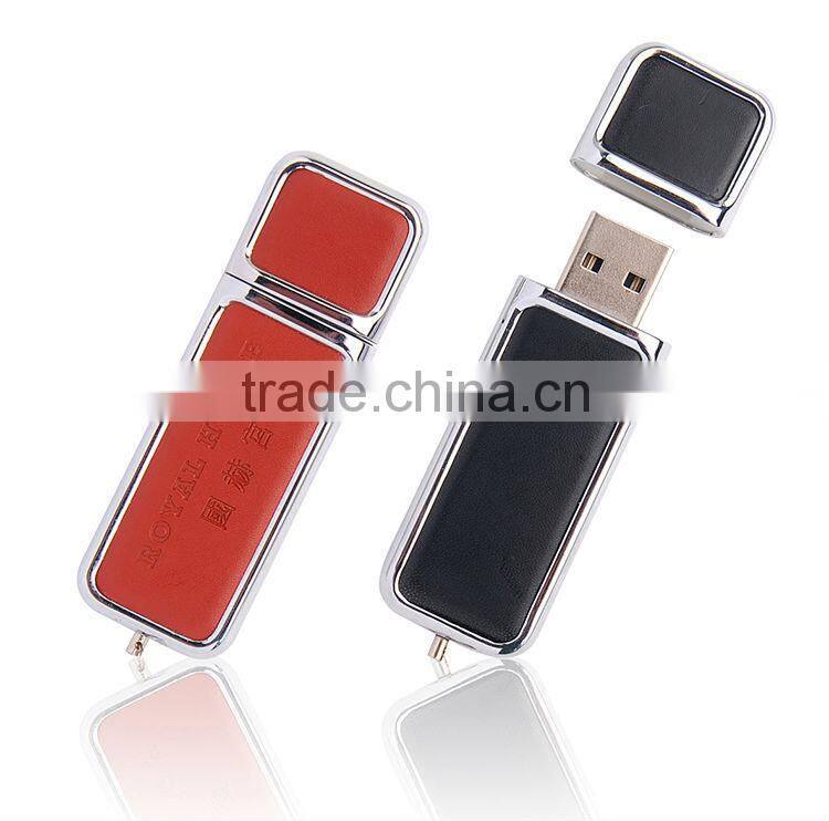 Hot selling new product fashion business 8gb leather usb memory stick 2.0 interface with high speed