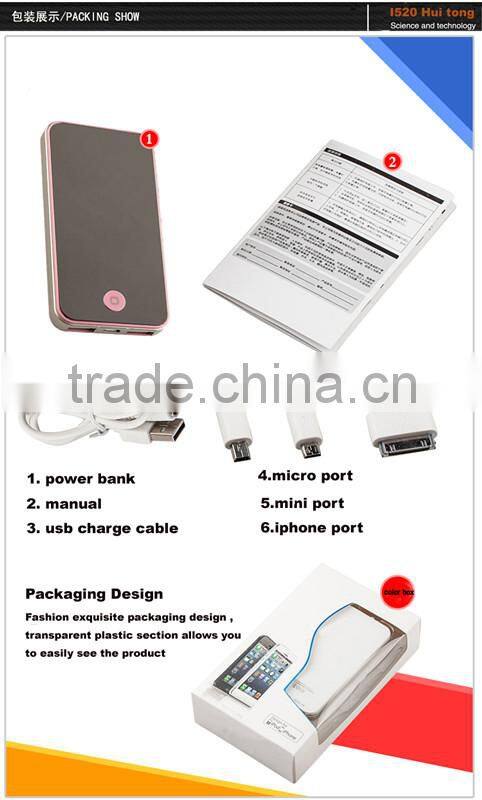 5200mah polymer battery charger, cheap usb portable power bank