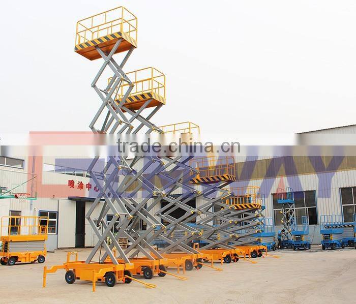 High performance mobile hydraulic manual platform lift for sale