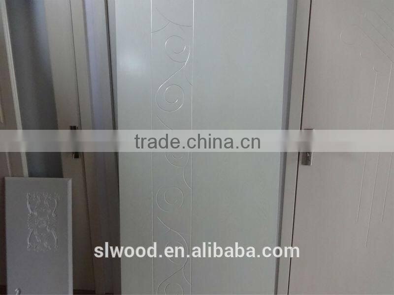 PVC finished solid wooden door
