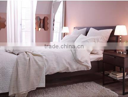 Latest double bed designs / modern MDF wooden bed / china bedroom furniture