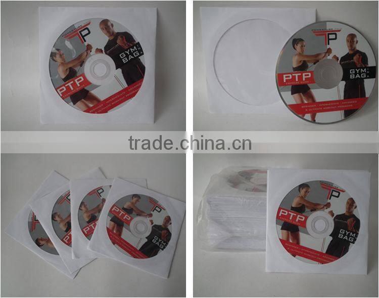 CD DVD Replication Duplication with White Paper sleeve
