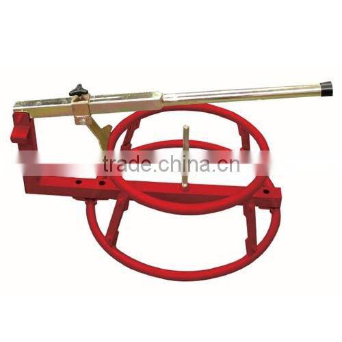 Motorcycle tire changing equipment