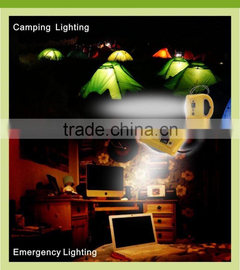 Solar LED lantern with hand string