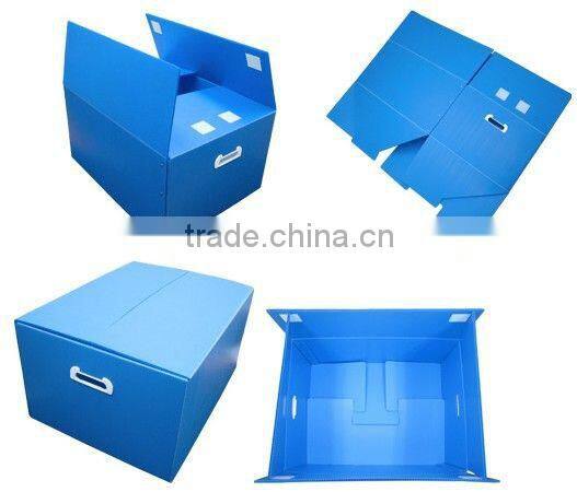 Durable corrugated plastic container/plastic shipping container