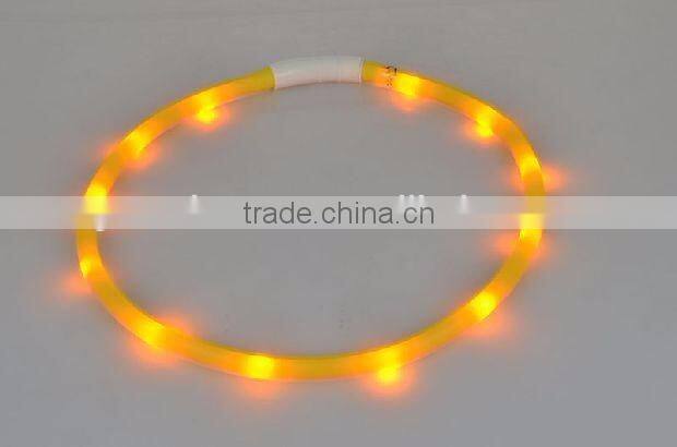 New Usb Rechargeable Led Flashing Dog Collar