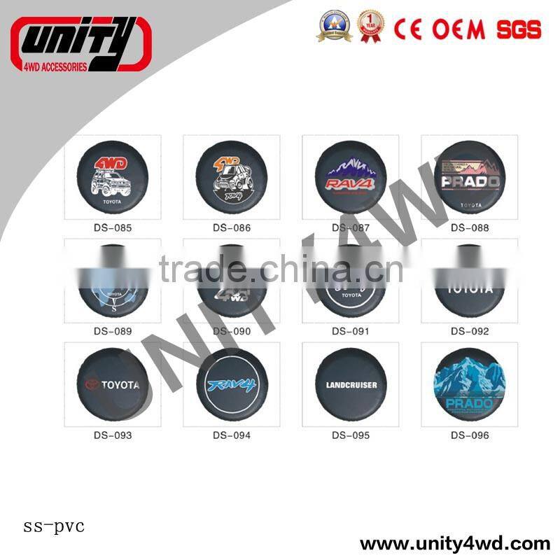 China 4x4 accessories auto engine steel spare tire cover/abs plastic spare tire cover/steel spare tire cover