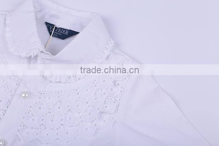 Top fashion long sleeve polo girl shirt