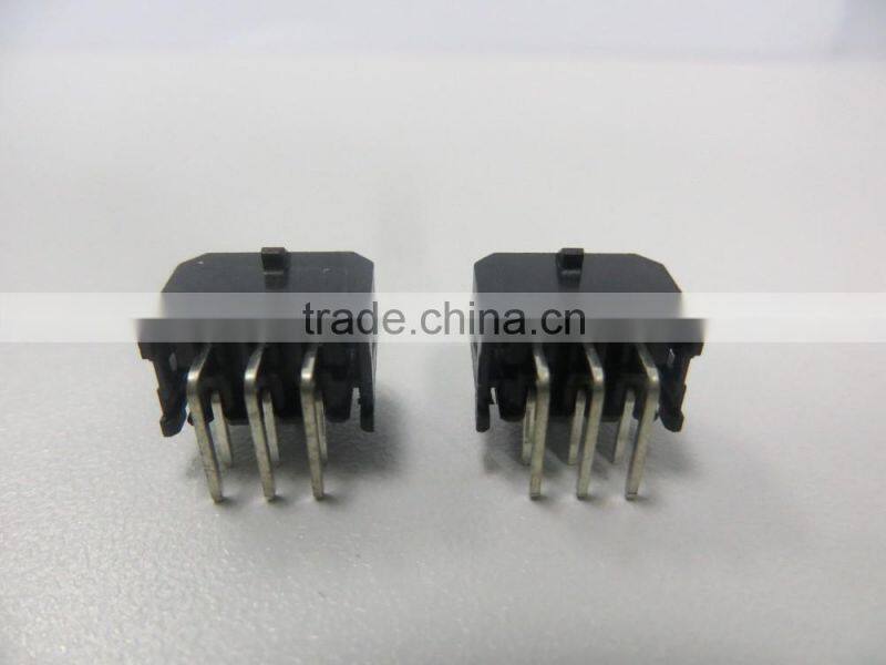MX3.0MM 2*3PIN black bend Pin header