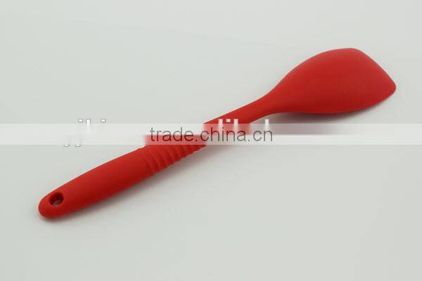 red color pastry &baking tools one piece silicone spatula