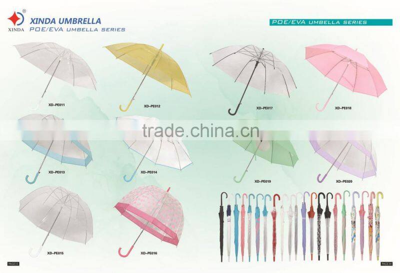 Full print 23"x8k POE transparent umbrella