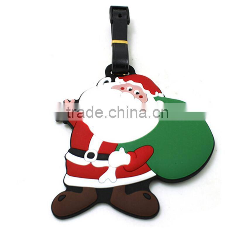Wholesale 2016 Gift Soft PVC standard size luggage tag pvc