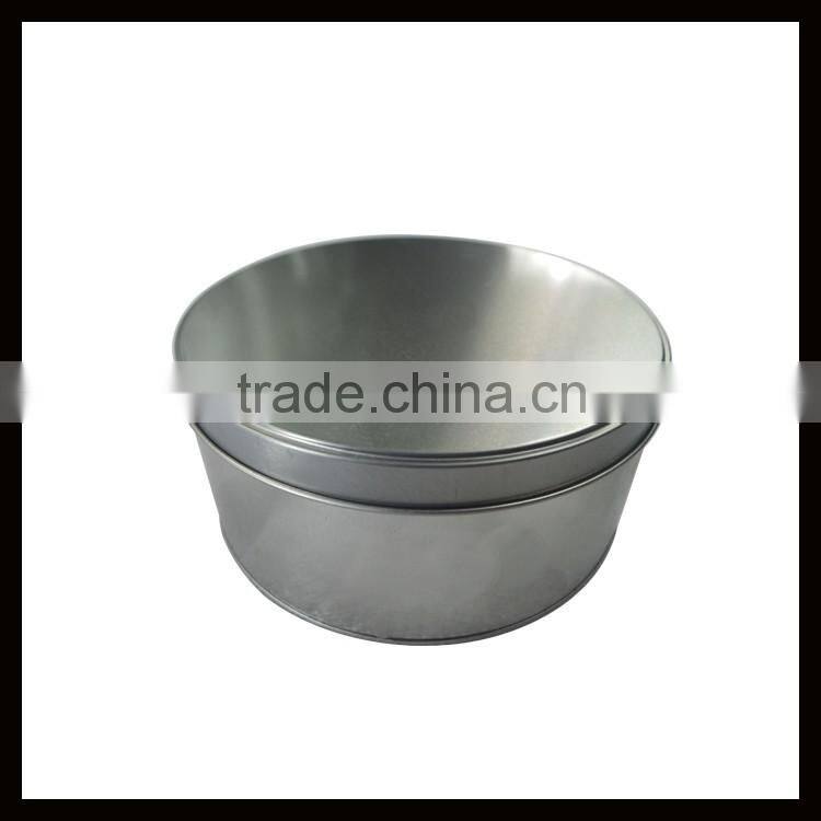 Hot Selling Large Empty Round Cookie Metal Tin Box With Competitive Price