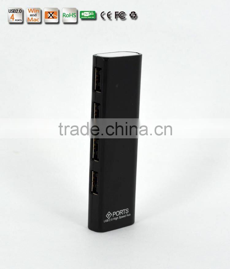 New-type usb por hub, Low Cost Portable Light 4 port usb 2.0 hub from usb hub suppliers with Plastic Casing