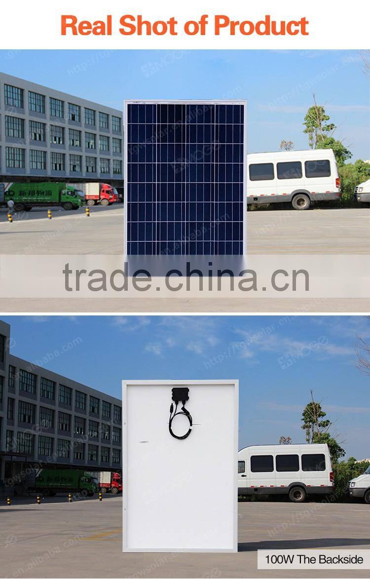 Moge aluminum profile for solar panel 18v 100wp