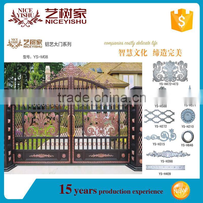 Customized aluminum main gate designs, gate design, different steel gate designs