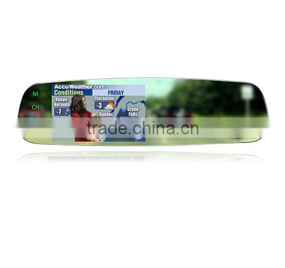 4.3 inch car frameless rearview camera mirror for ford ranger 2012/2013