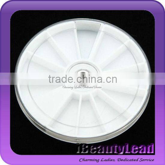 Translucent nail container stores nail glitter nail rhinestones nail art tool