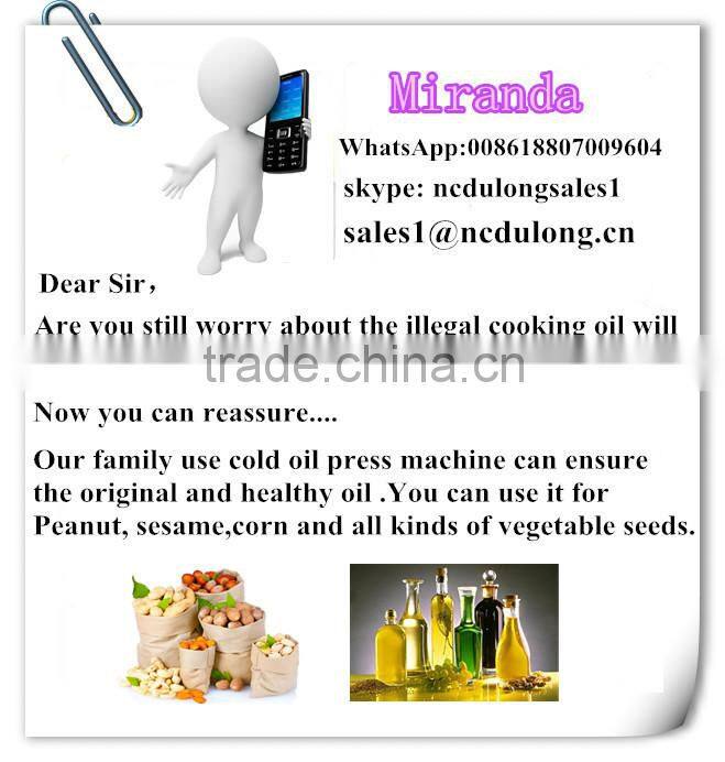 Dulong DL-ZYJ05 small home hemp seed oil press machine