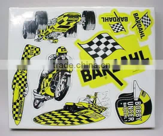 Custom printed die cut vinyl pvc sticker
