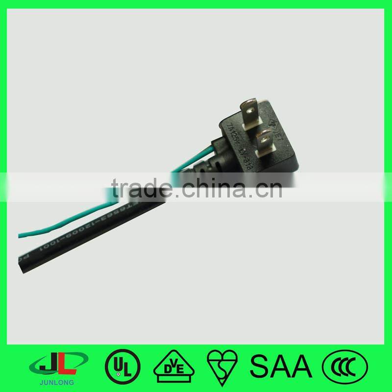 PSE-JET approval electrical plug for Japan with 2 cores cable