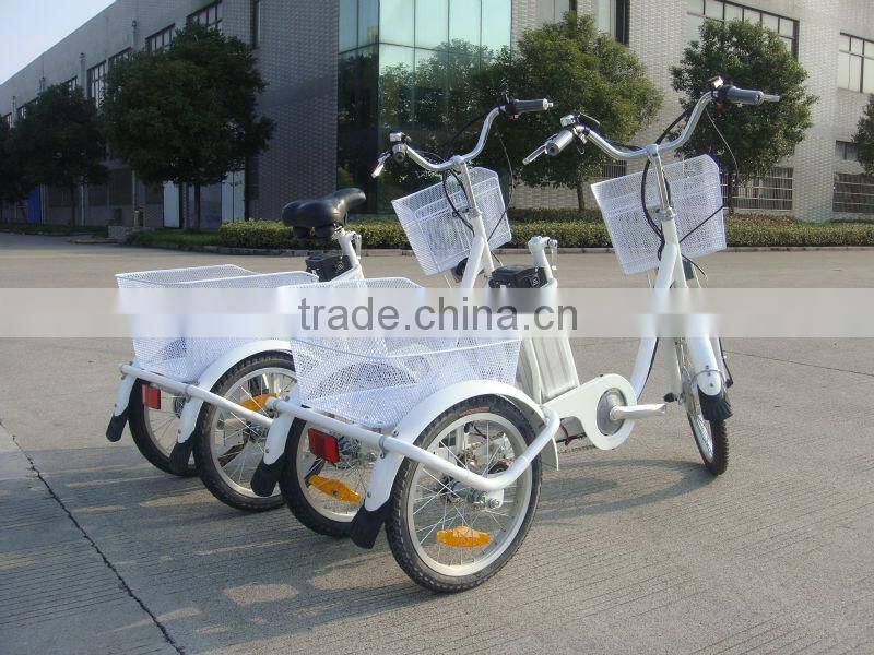 adult tricycle, powerful three wheels electric bike with CE
