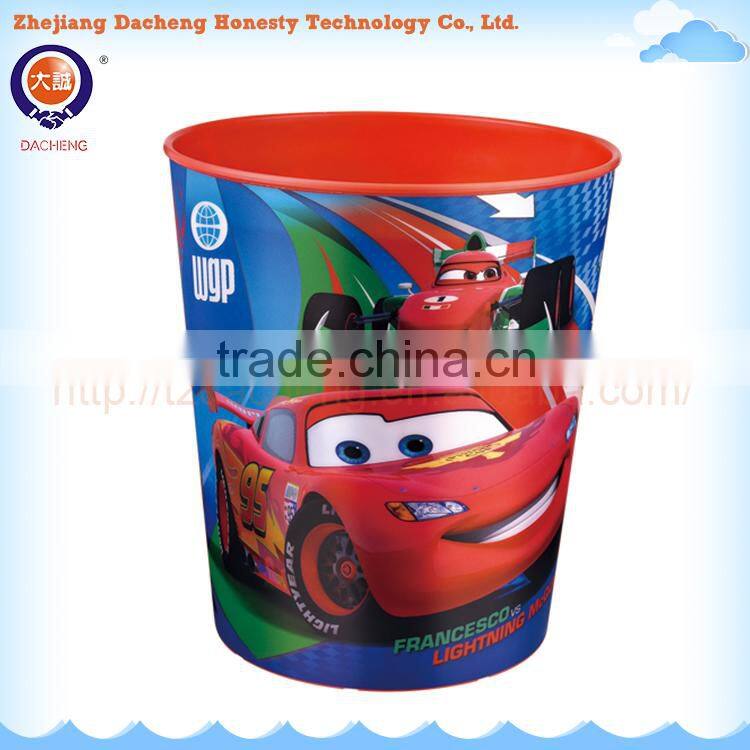 Round Shape Design Dustbin, dustbin plastic sale price, 3D Lenticular Printing Plastic Dustbin