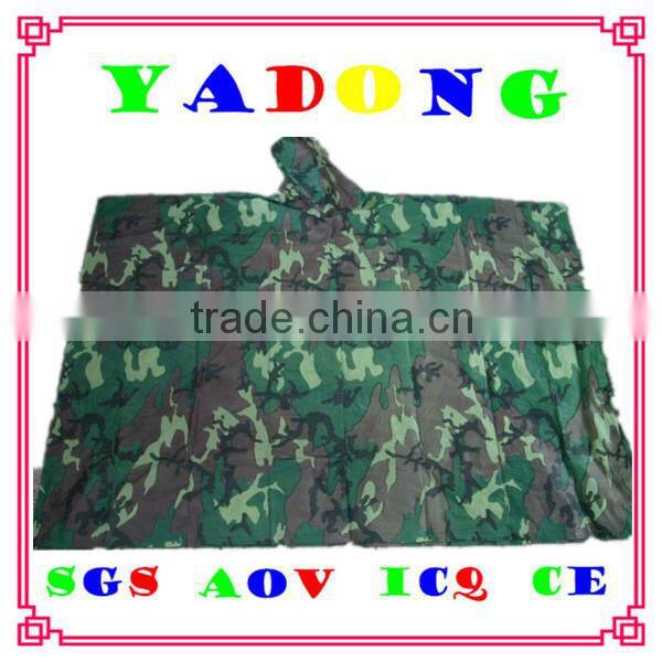 pvc army rain poncho
