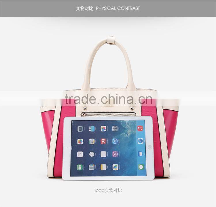 Western style handbag shoulder bag young ladies brand foxer bag pu leather