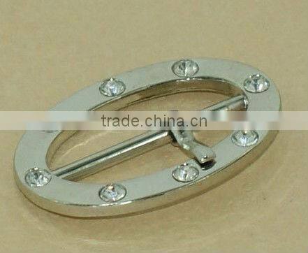 pit pattern metal buckle with slide