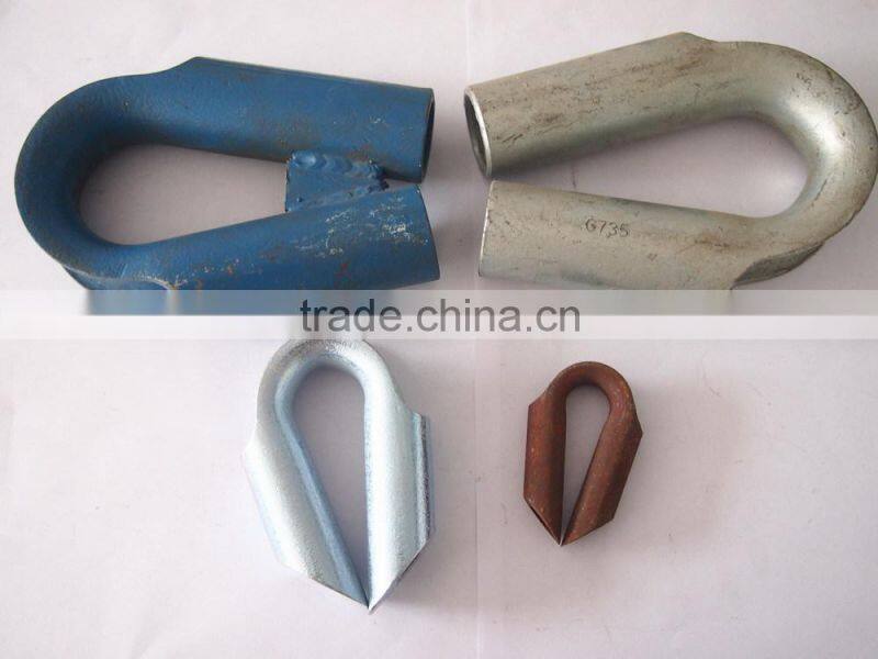 Various galvanized carbon steel wire rope tube thimble