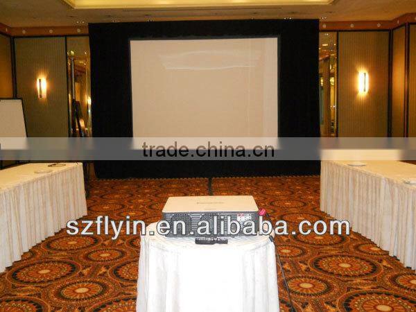 Perfect IMAX 200 inch fast folding screens any size factory customized for outdoor Rear&Front Projector Screen