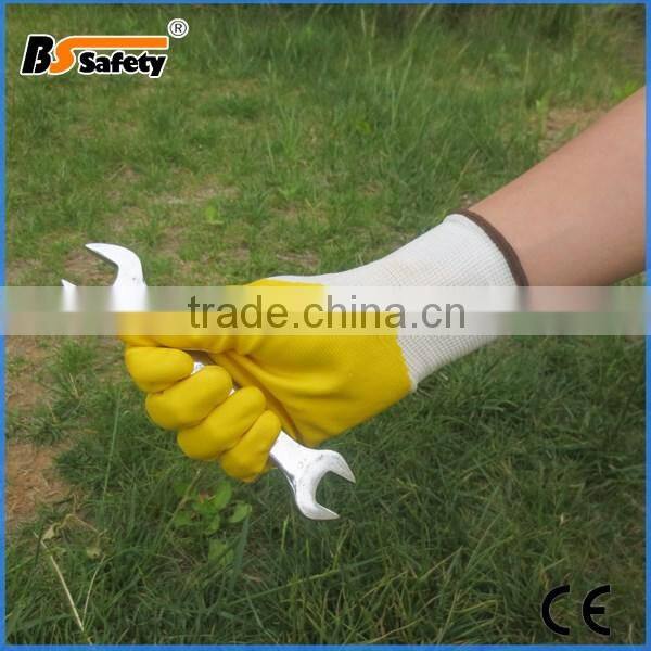 BSSAFETY 3/4 nitrile coated oil resistant industrial working gloves