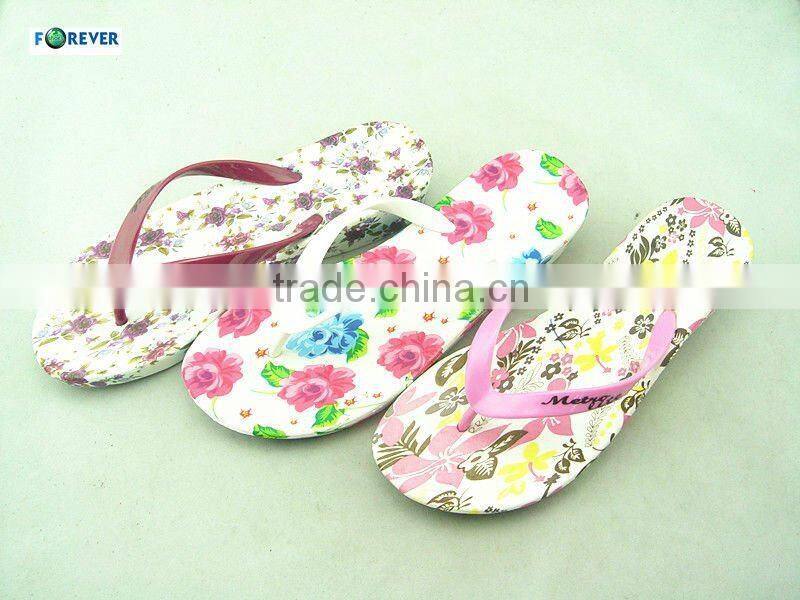 Printed ladies' EVA high heel slippers