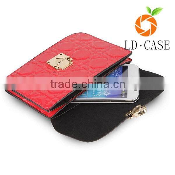 Cheap wholesale fashion high quality leather phone bag purse for Samsung brand