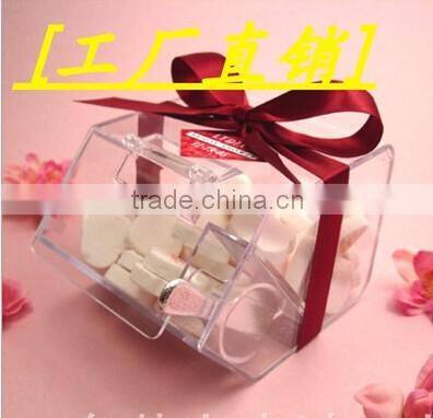 China factory direct wholesale clear acrylic bread storage box with lid for retail
