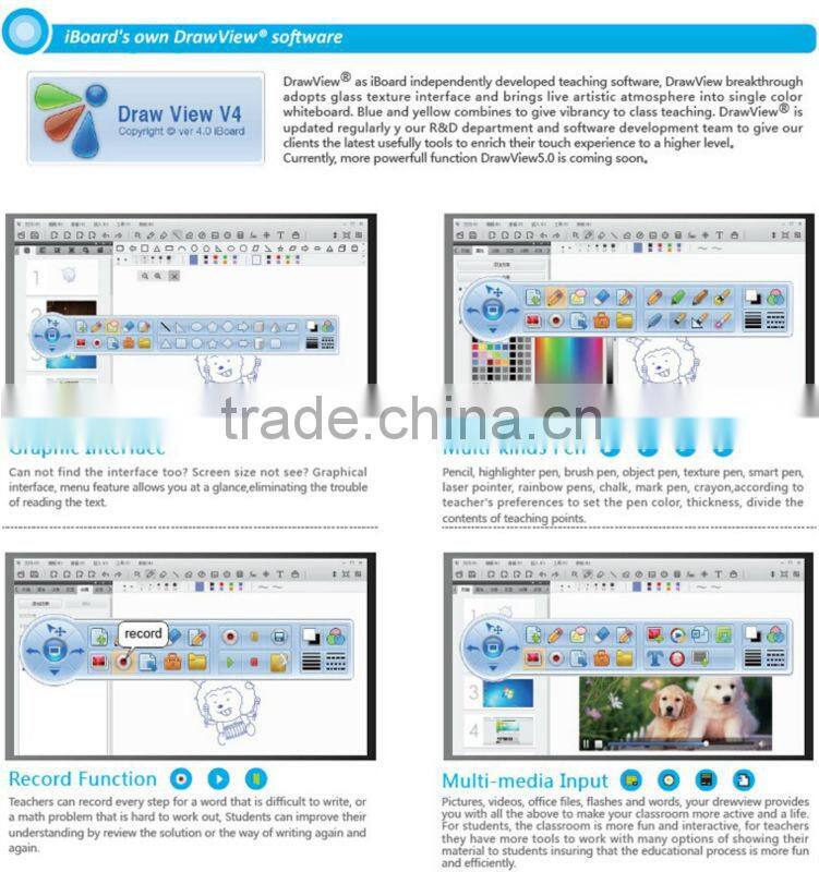 65inch IR interactive display all in one pc touch screen Led with factory price