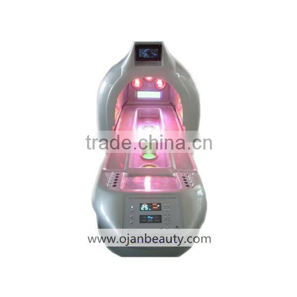 2016 infrared steam sauna infrared bed sap capsule / photon 6 lights 8 pieces LED therapy spa capsule