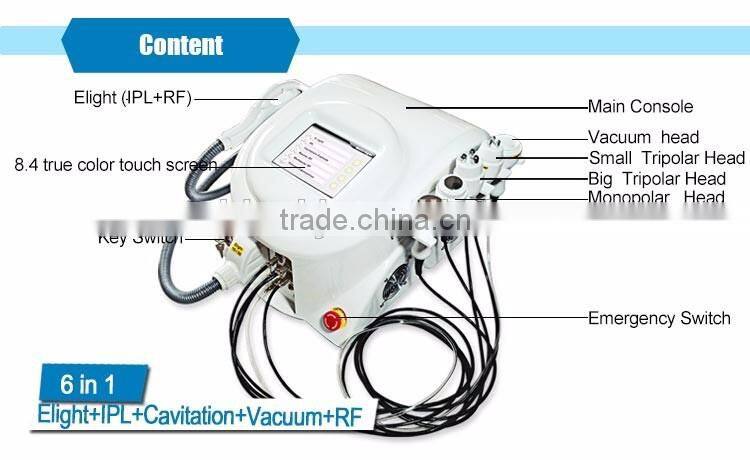 Imported lamp portable 6 in 1 elight ipl hair removal soft scar laser
