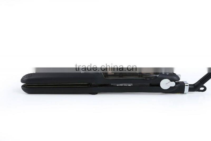 Electric steam hair flat iron hair straightener