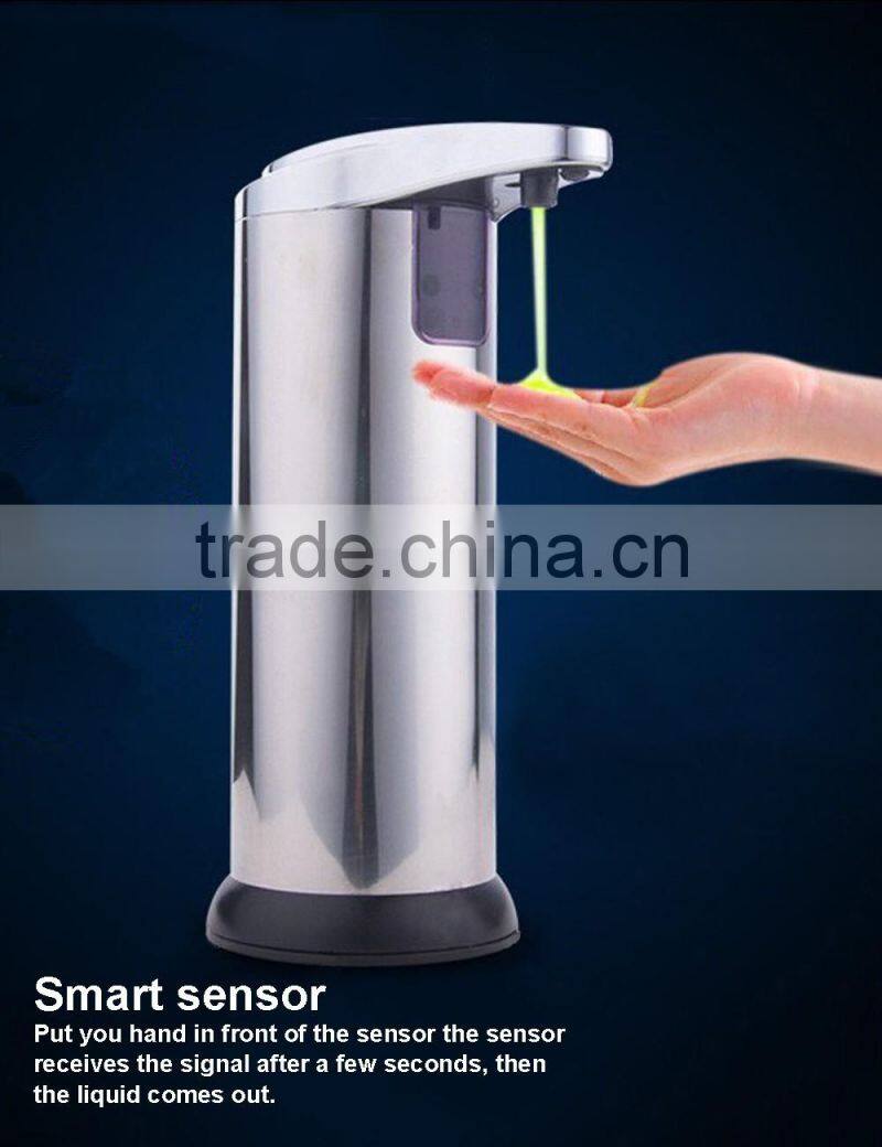wholesale Competitive Price ABS Chrome waterproof Sensor Stainless Steel Automatic Soap Dispenser