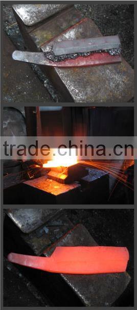 Japanese sword hatchet as fishing product cutter for outdoor activities