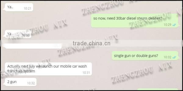 100% new condition car washer/high pressure car washer 8-13bar