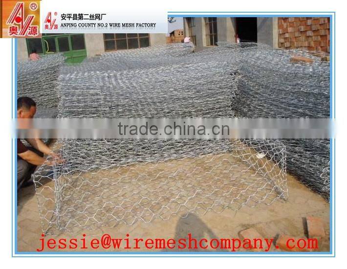 Standard size stainless steel gabion wire mesh/gabion mesh cage