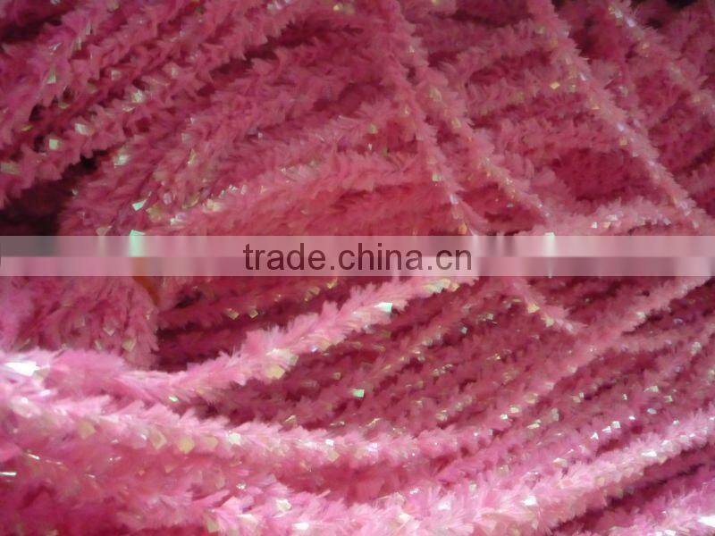 Christmas tinsel ornaments