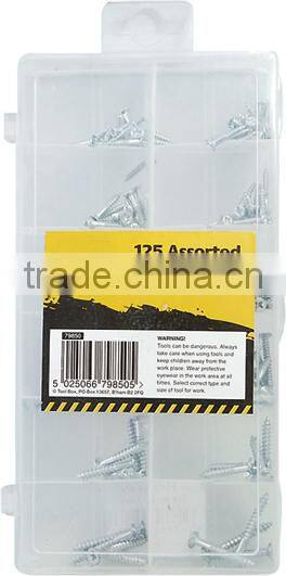 125 pcs assorted wood screw