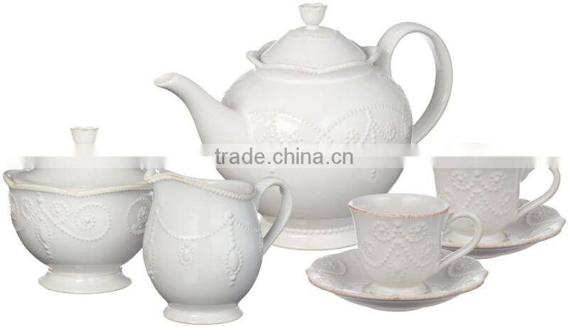 Cheap Sale Classic White Cup & Saucer Set Tea Set