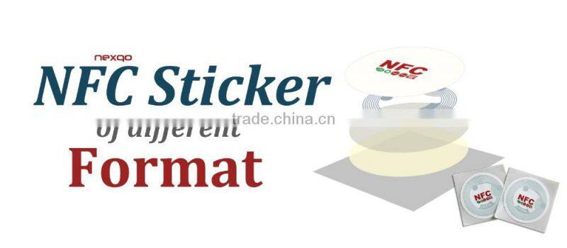 Cheap Ntag216 round/square roll nfc sticker